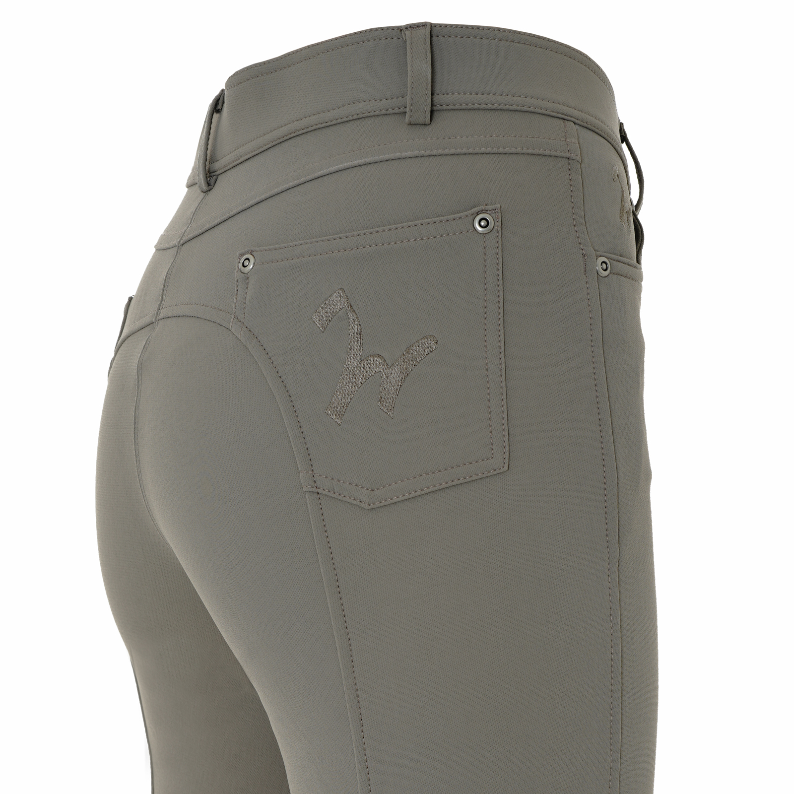 Damen Reithose Isabell Knie Grip taupe-38