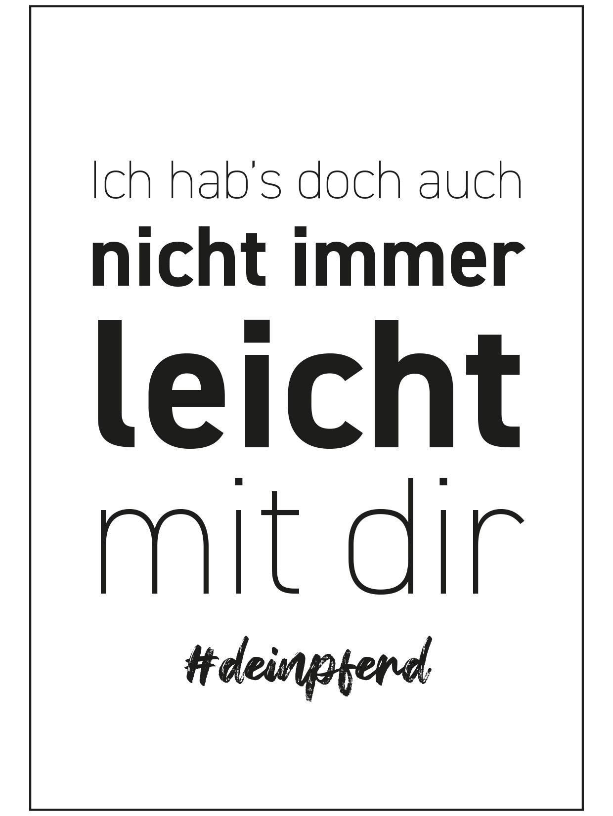 Postkarte "deinpferd"