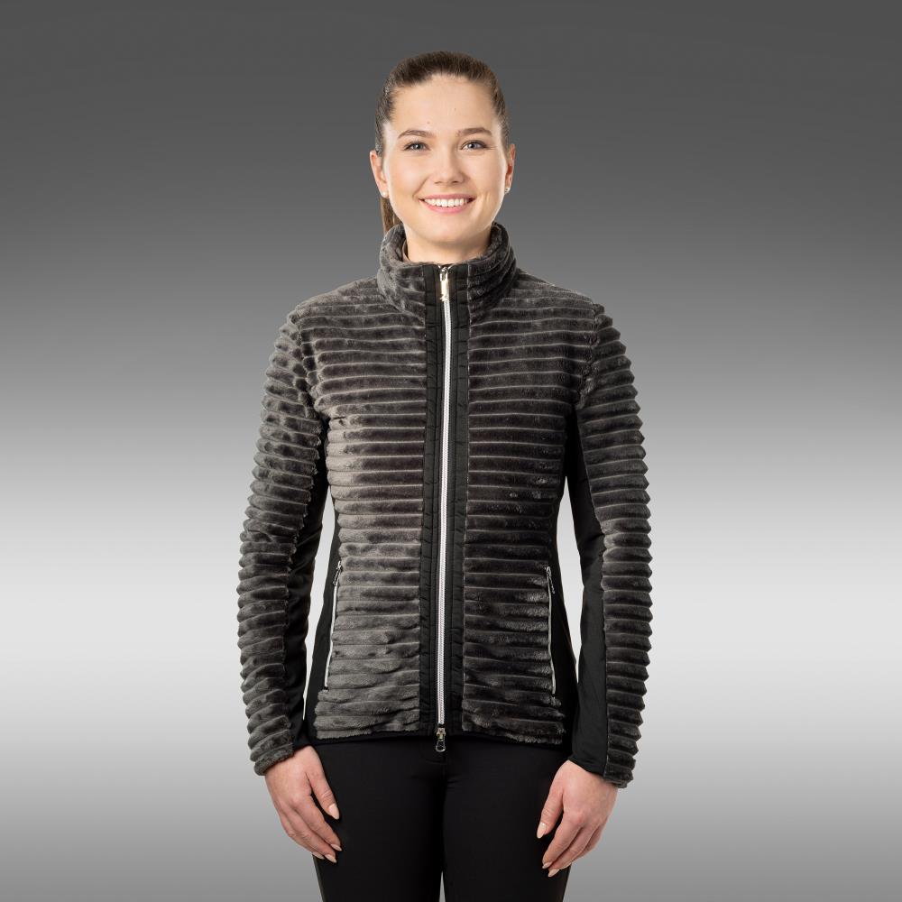 Ladies fleece jacket Frieda anthracite