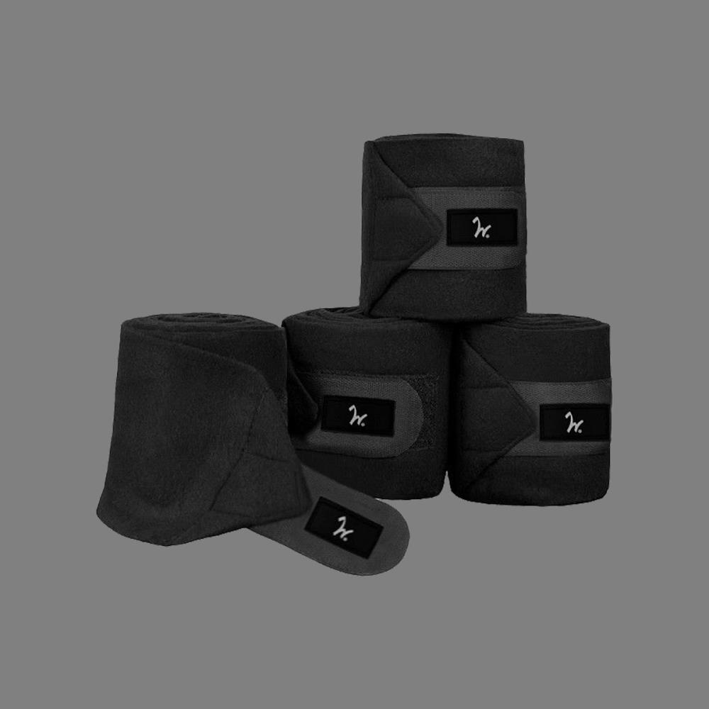 Fleece Bandagen 4 er Set black Fleece Bandagen 4 er Set black