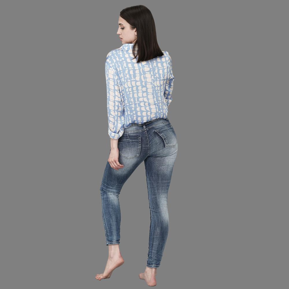 Jeans Katharina stone wash blue