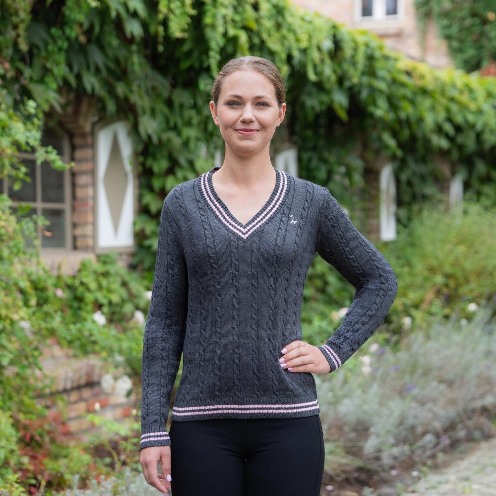Isabell Werth Pullover anthrazit-light pink Isabell Werth Pullover anthrazit-light pink