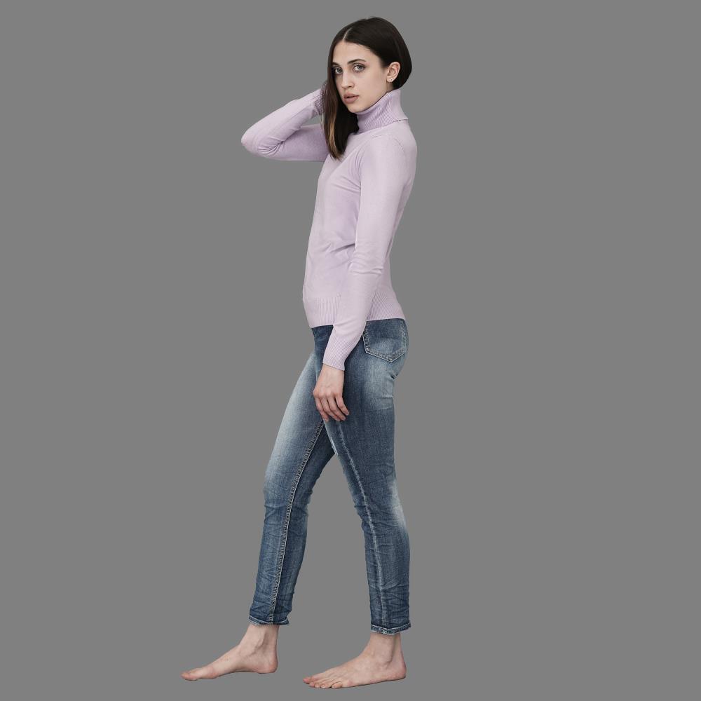 Damen Rollkragenpullover Elisa flieder