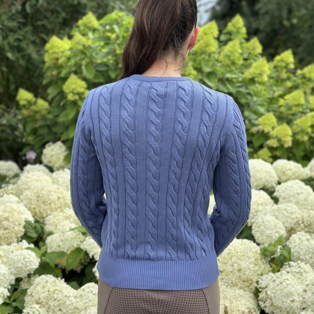 Isabell Werth Damen Cardigan Zopf bleu XS