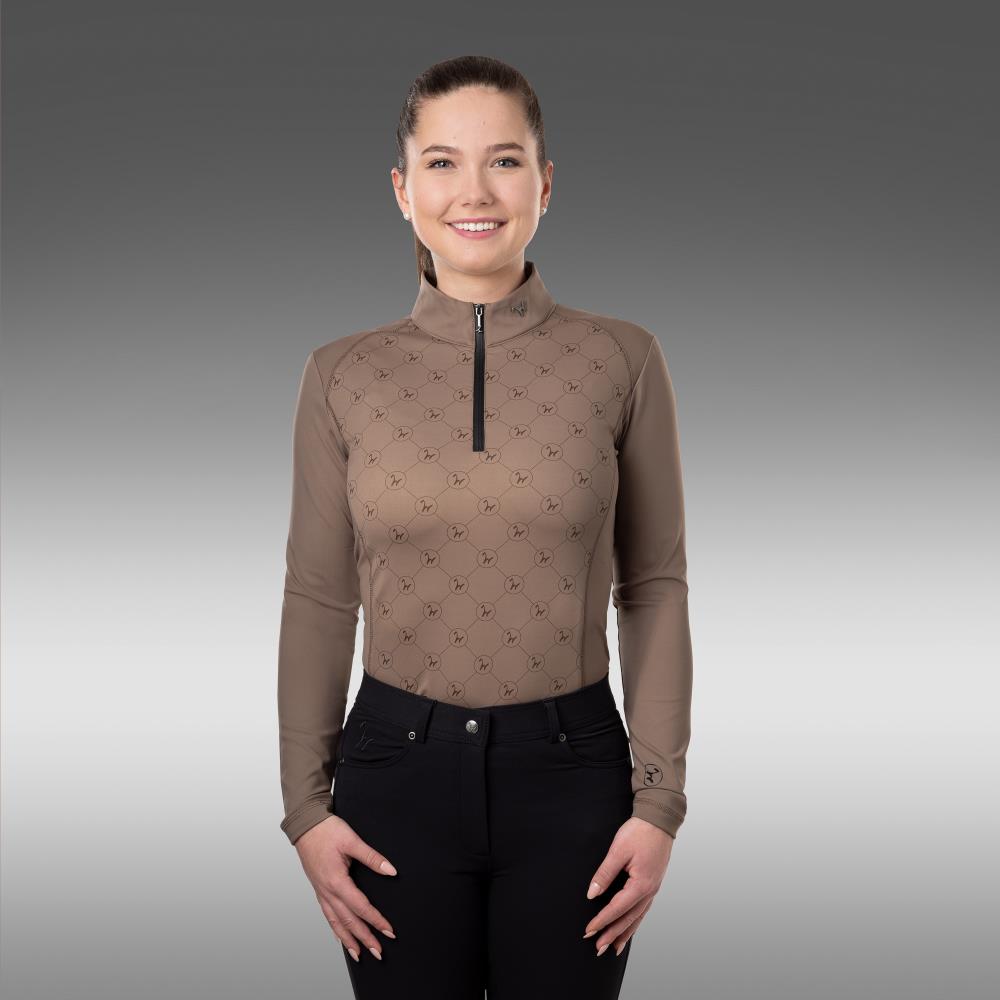 Damen Trainingsshirt Ella simply taupe XL