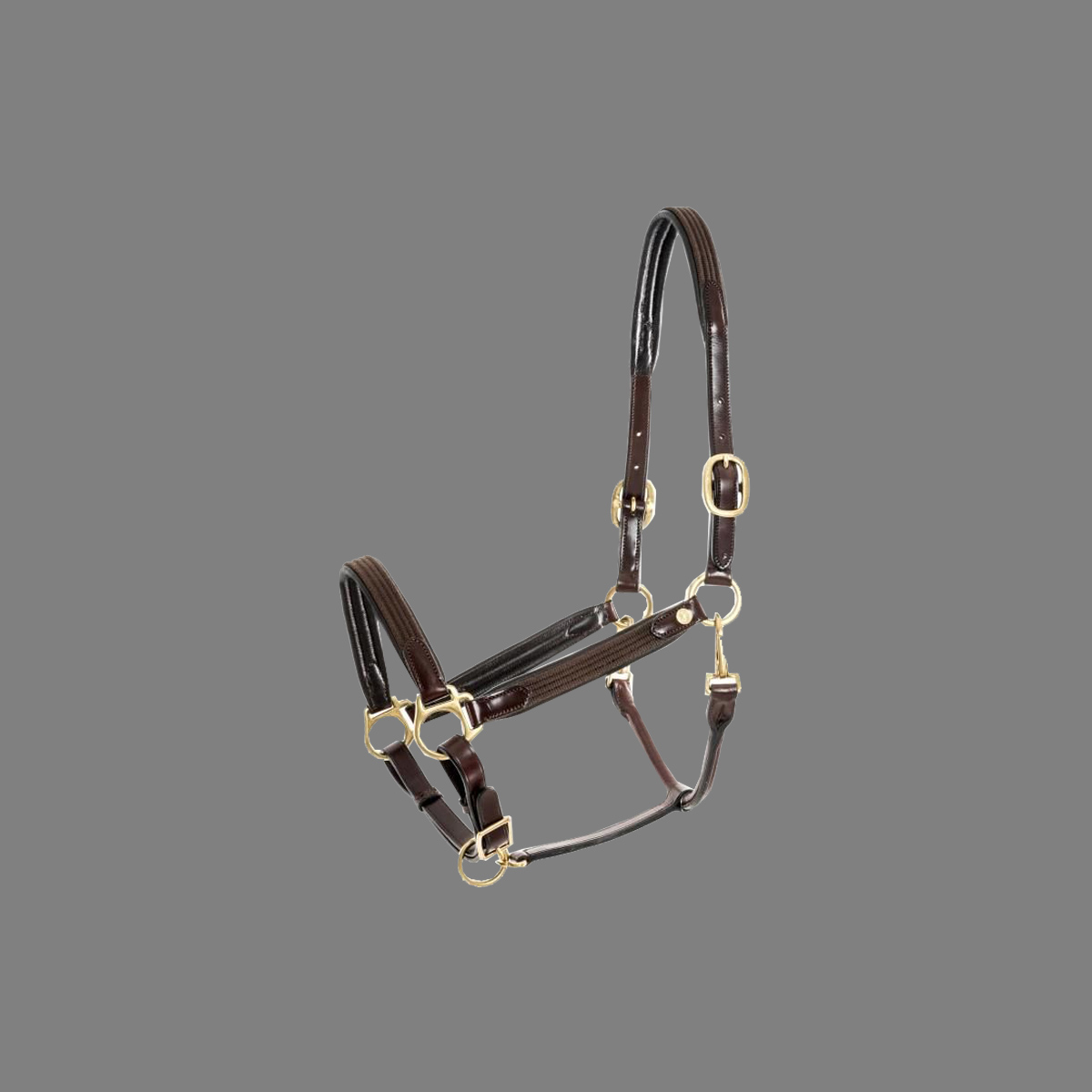 Isabell Werth Leder Halfter Satchmo dark brown-Cob