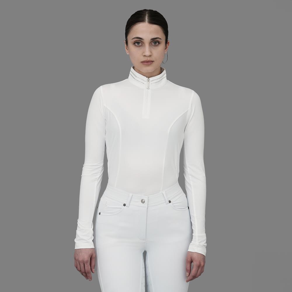 Damen Langarm Turniershirt Super Bee weiß-weiß Damen Langarm Turniershirt Super Bee weiß-weiß