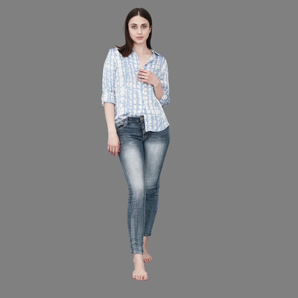 Jeans Katharina stone wash blue