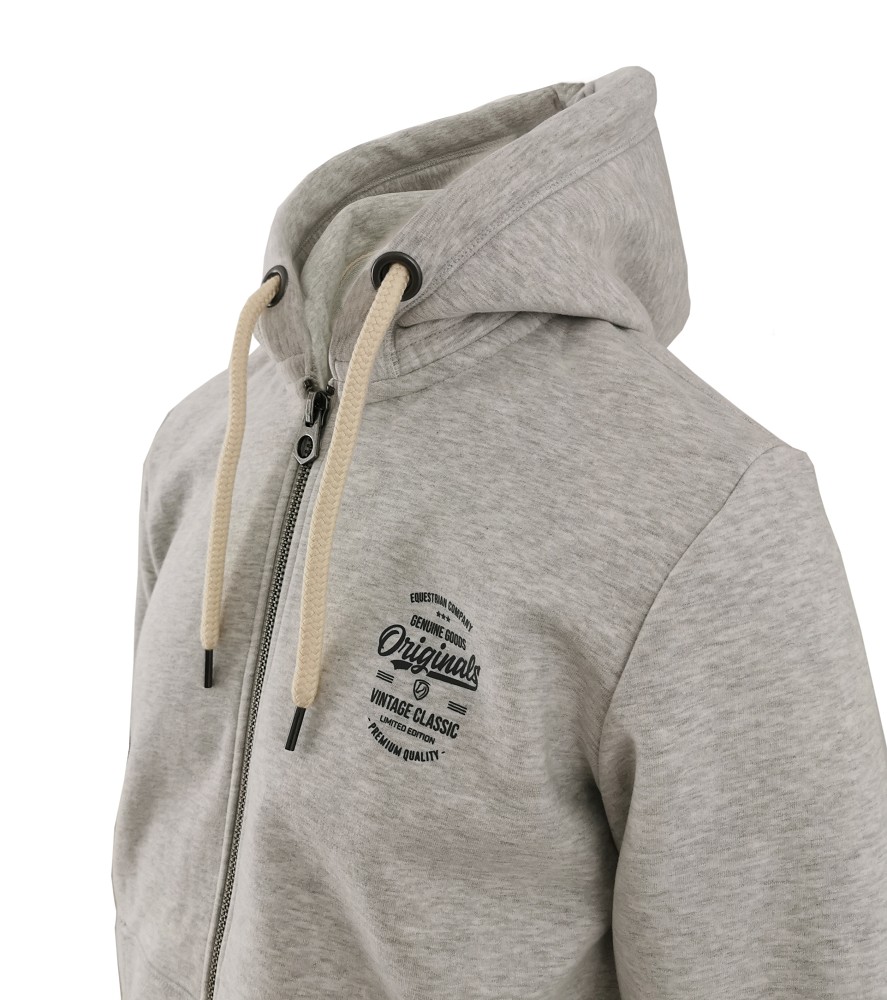 Herren Kapuzensweater Mike hellgrau