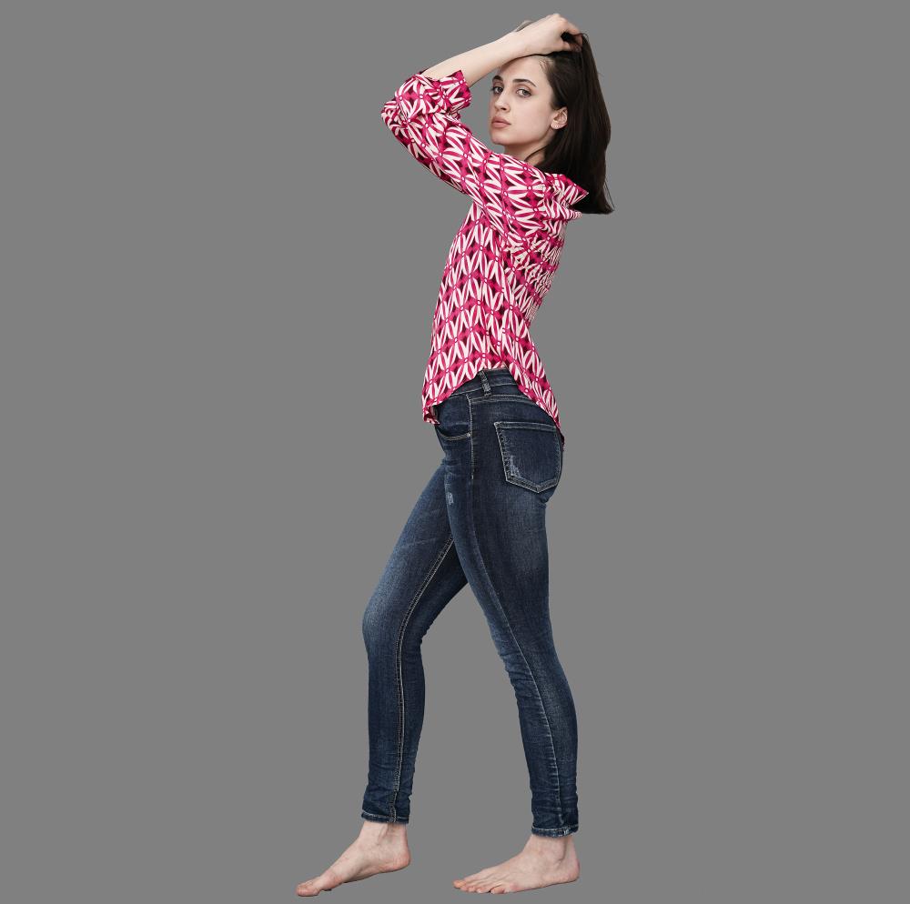 Jeans Jana stone wash blue