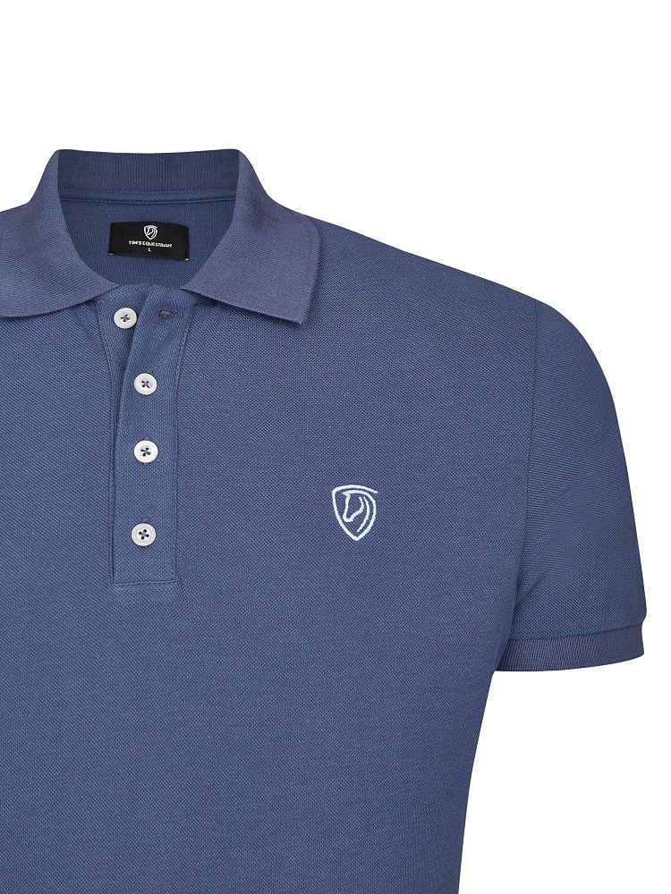 Tim`s Herren Polo Niklas blue stone-M