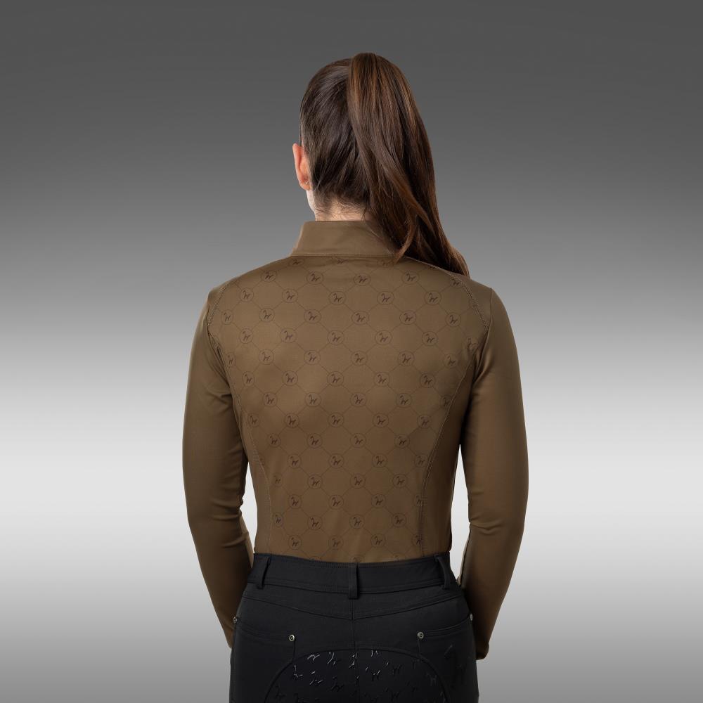 Damen Trainingsshirt Ella chocolate S Damen Trainingsshirt Ella chocolate S