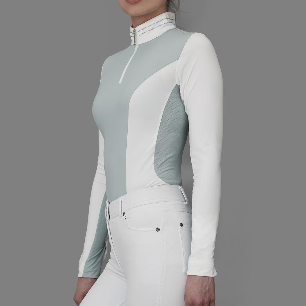 Damen Langarm Turniershirt Super Bee weiß-hellblau Damen Langarm Turniershirt Super Bee weiß-hellblau