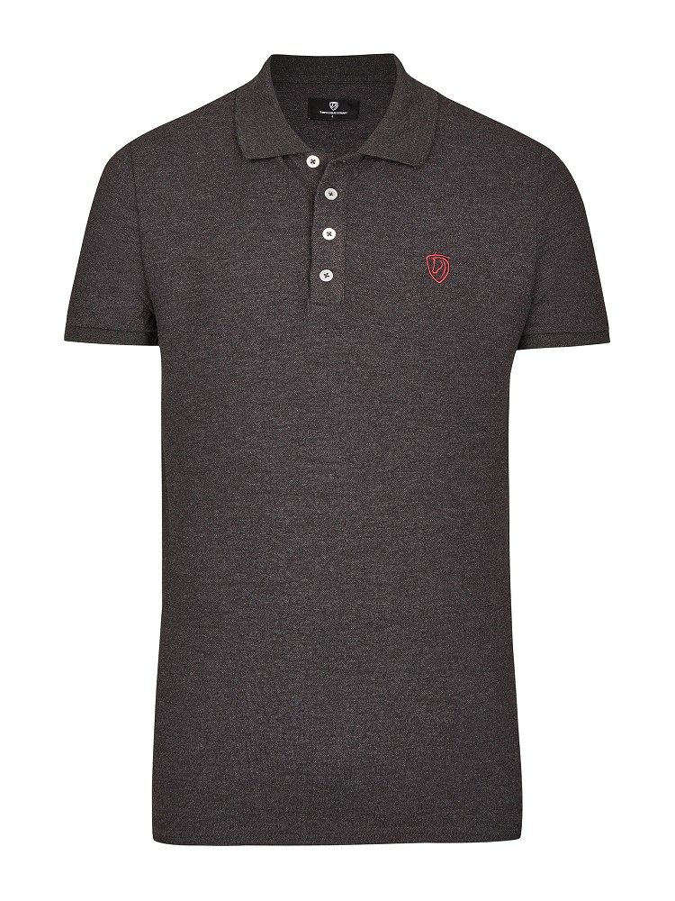 Tim`s Herren Polo Niklas anthrazit-L