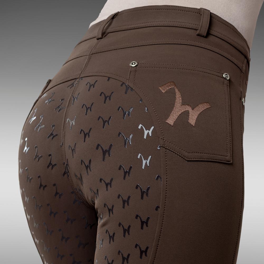 Isabell Werth Reithose Isabell Full Grip braun
