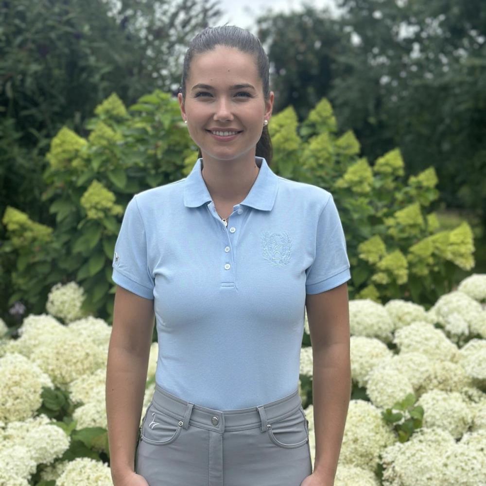 Isabell Werth  Polo Rheinberg light blue 05 Gr.M Isabell Werth  Polo Rheinberg light blue 05 Gr.M