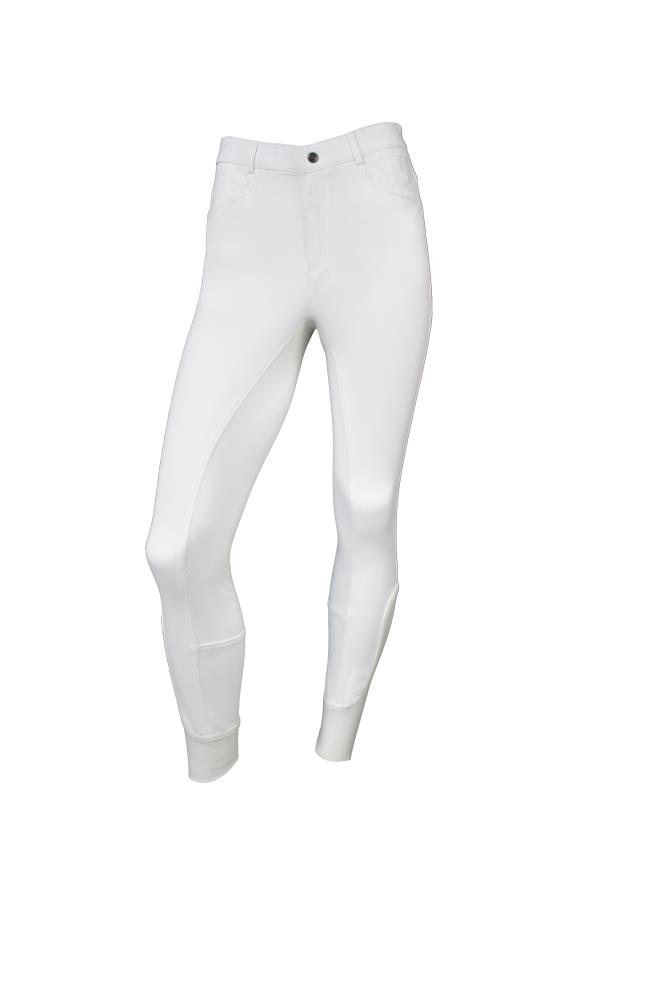 Tim`s Herren Reithose Basic Full Grip weiss