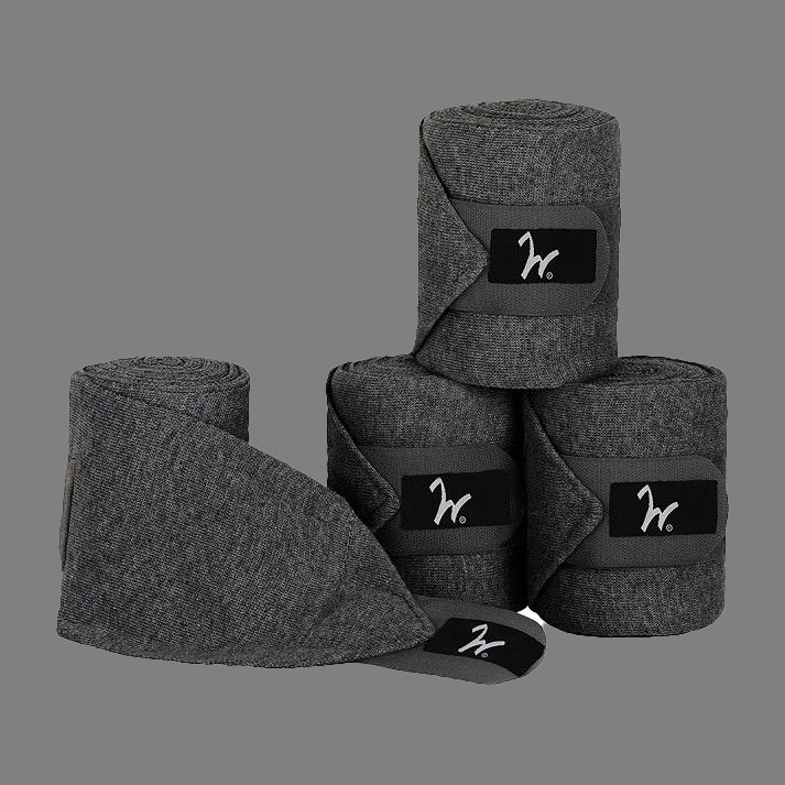 Isabell Werth Strick Bandagen 4 er Set anthrazit Isabell Werth Strick Bandagen 4 er Set anthrazit