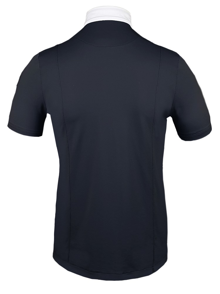 Tim`s Herren Turniershirt Lucas kurzarm navy- weiß-L