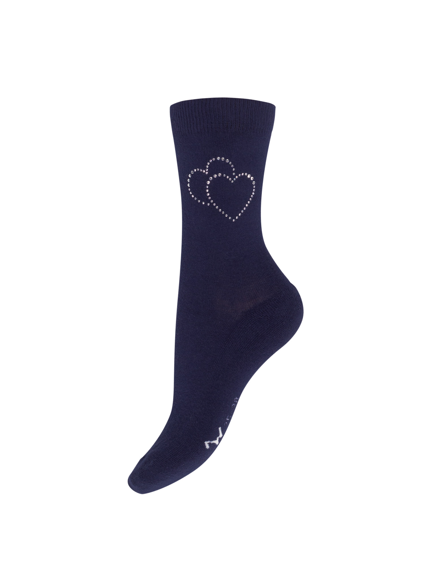 Socken Deluxe Herz navy kurz