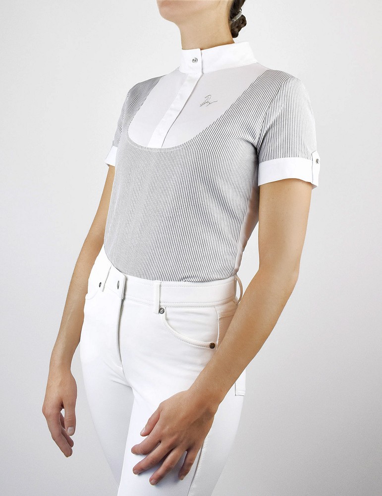 Isabell Werth Turniershirt Isabell grau-XL