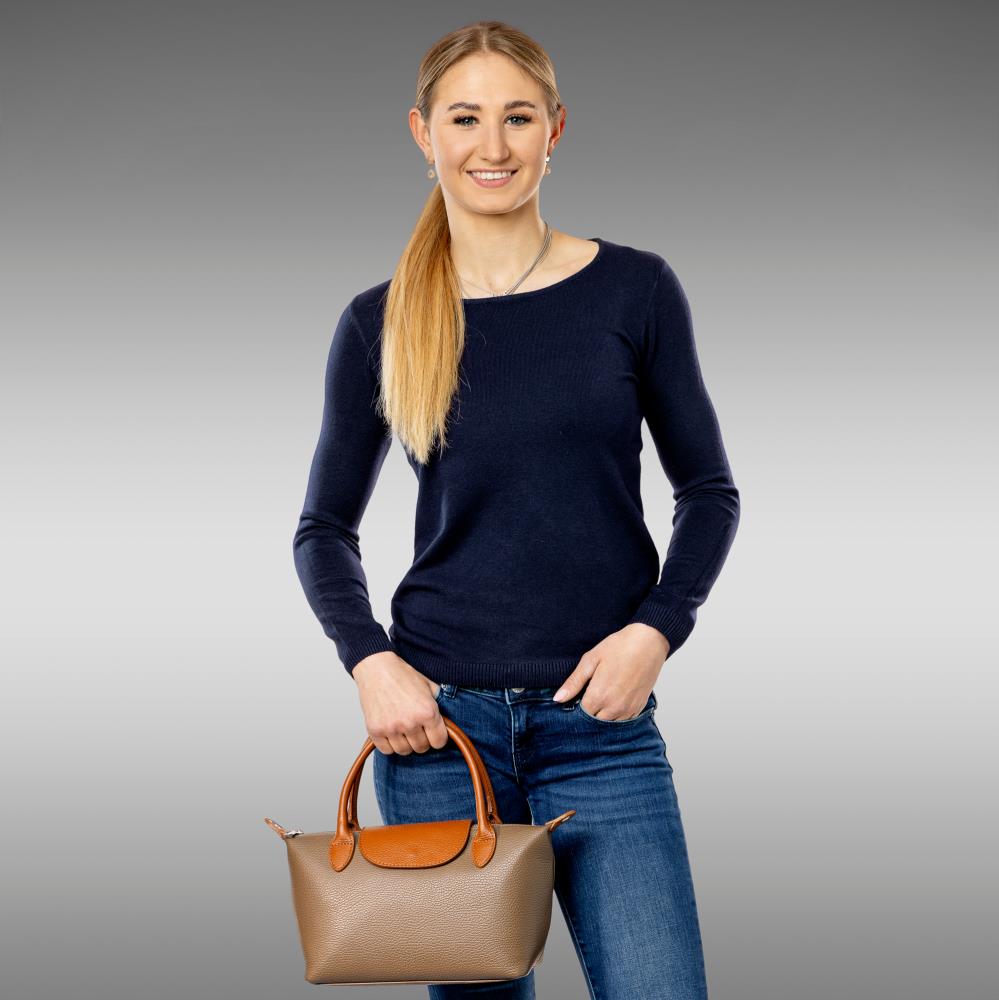Handbag Anna brown-light brown