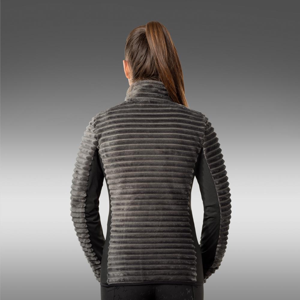 Damen Fleecejacke Frieda anthrazit XL