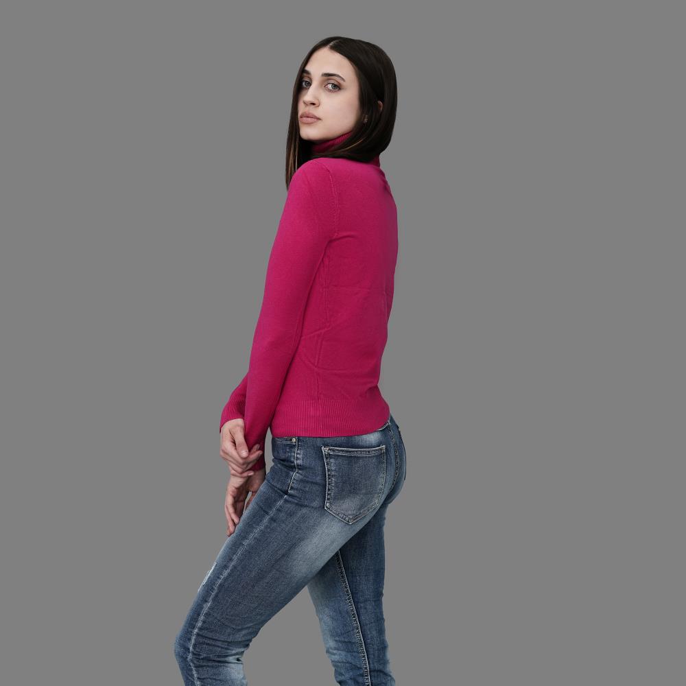Damen Rollkragenpullover Elisa bordeaux Damen Rollkragenpullover Elisa bordeaux