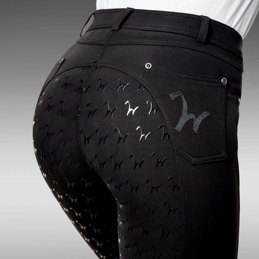 Damen Reithose Isabell Full Grip schwarz-40