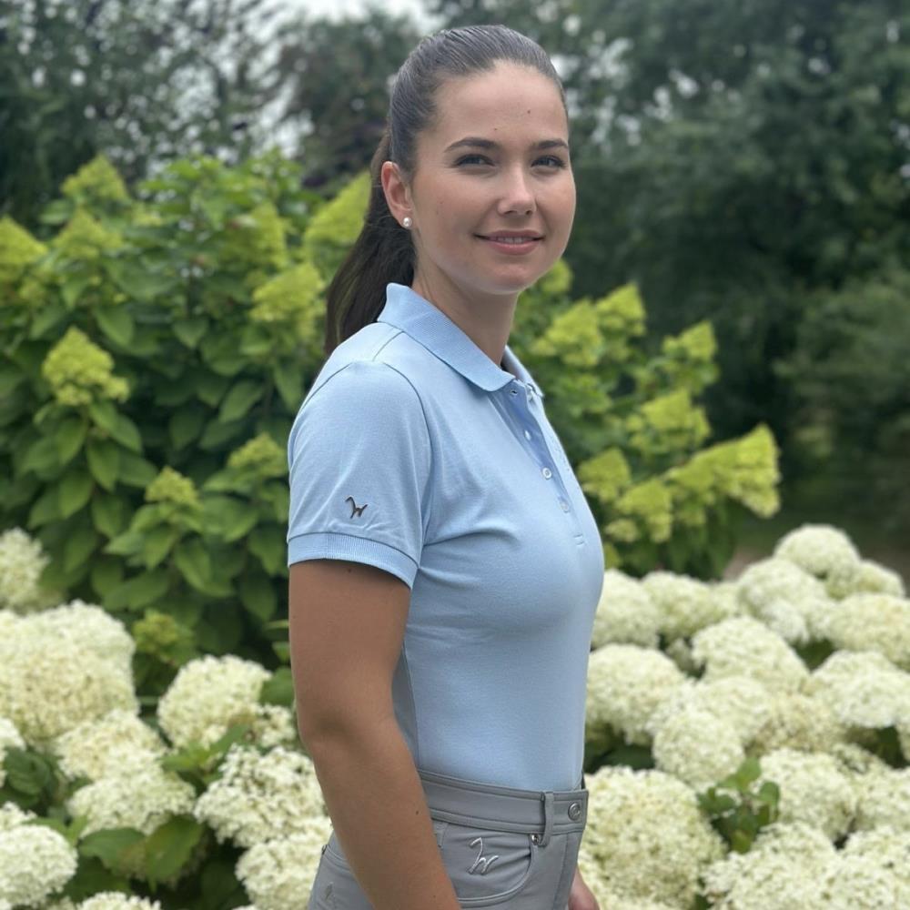 Isabell Werth  Polo Rheinberg light blue 05 Gr.M Isabell Werth  Polo Rheinberg light blue 05 Gr.M