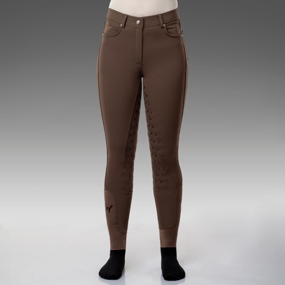 Isabell Werth Reithose Isabell Full Grip braun
