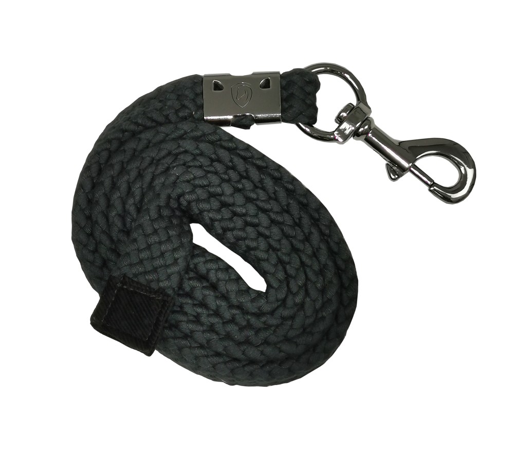 Tim´s Halfter Set mit Führstrick (Karabiner) schwarz-Cob
