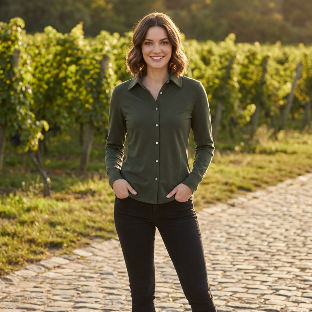 Damen Bluse Laura Olive  S