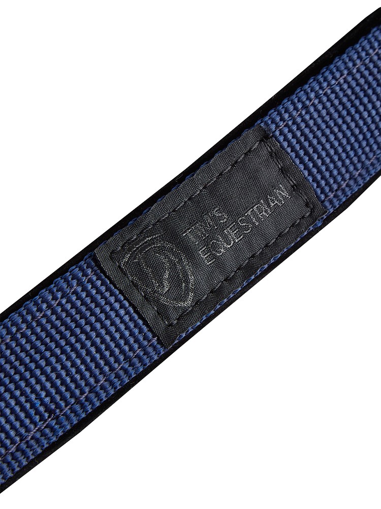 Tim´s Halfter Set mit Führstrick (Panikhaken) navy-Cob