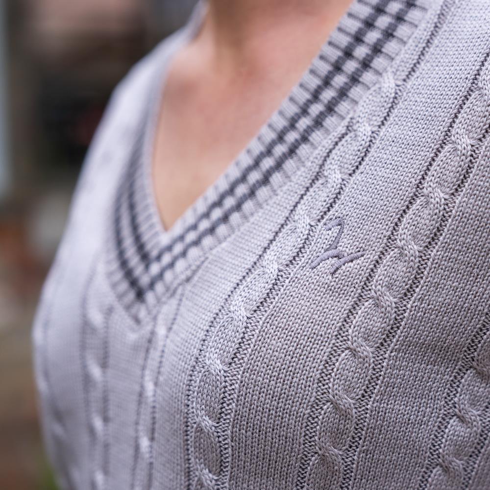Isabell Werth Zopf Pullover beige-braun-melange Isabell Werth Zopf Pullover beige-braun-melange