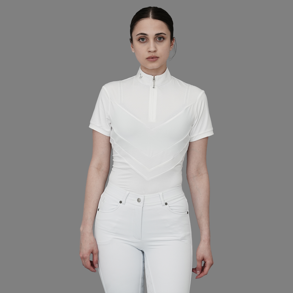 Damen Kurzarm Turniershirt Bella Donna weiß Damen Kurzarm Turniershirt Bella Donna weiß