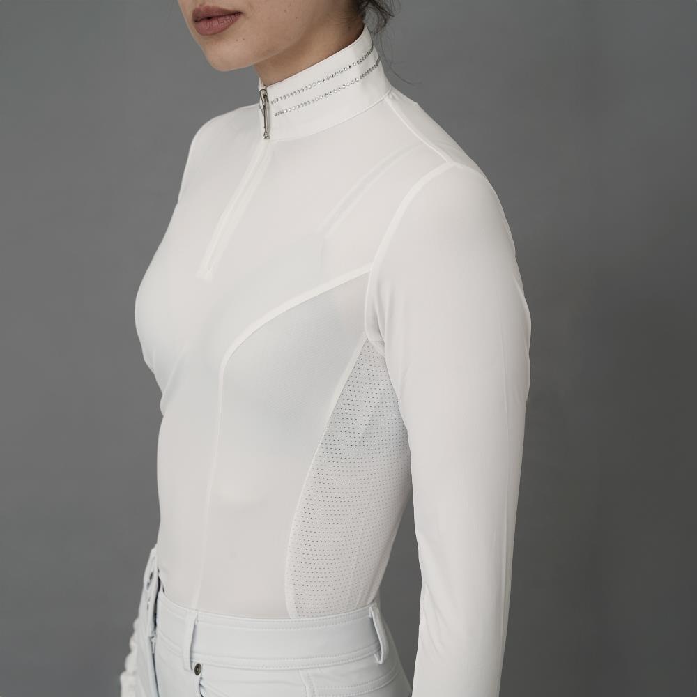 Damen Langarm Turniershirt Super Bee weiß-weiß Damen Langarm Turniershirt Super Bee weiß-weiß