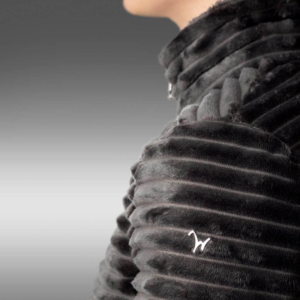 Ladies fleece jacket Frieda anthracite