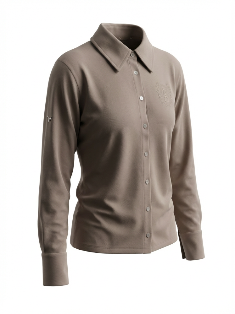 Damen Bluse Laura Latte Machiato  XL