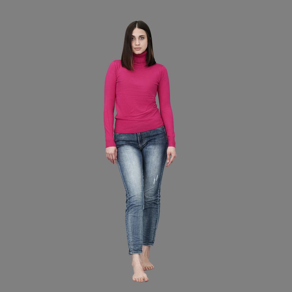 Damen Rollkragenpullover Elisa bordeaux Damen Rollkragenpullover Elisa bordeaux