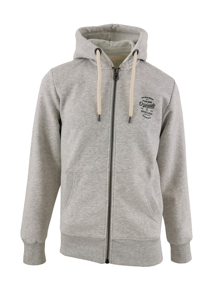 Herren Kapuzensweater Mike hellgrau