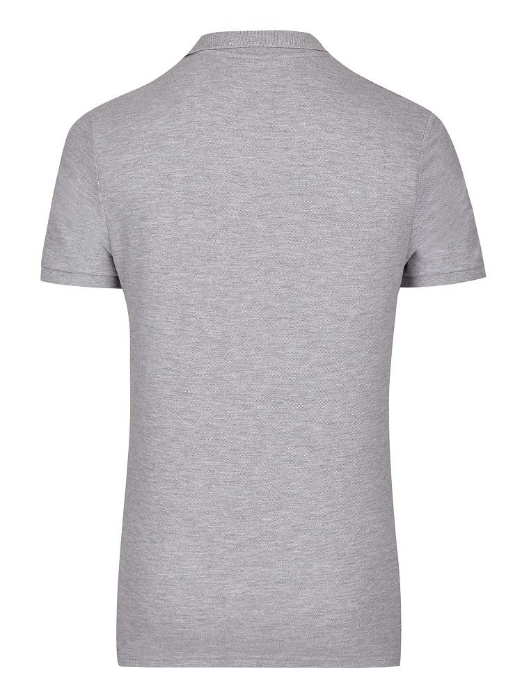 Tim`s Herren Polo Niklas grau- melange-S